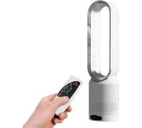 Ventilateur sur pied 58 x 14,5 cm - 8 vitesses - Télécommande - Effet rafraîchissant