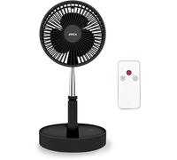 Ventilateur Sur Pied Avec Télécommande, Batterie Rechargeable 7 200 Mah, 3 Vitesses, Hauteur Réglable De 36 À 97,5 Cm, Pl[QW206]