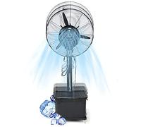Ventilateur sur pied brumisateur pour extérieur - Solution de rafraîchissement à hauteur réglable Ventilateurs sur pied oscillants industriels pour terrasse extérieure, avec réservoir de 42 L