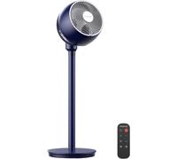 Ventilateur sur pied - Circulateur d'air - Refroidissement silencieux - 12 vitesses - 100 cm - Bleu