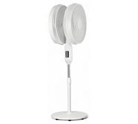 Ventilateur sur pied de 50 W avec télécommande et double minuterie, diamètre 40 cm