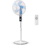 Ventilateur sur pied pour le salon et la chambre à coucher - Ventilateur orientable et réglable - Ventilateur silencieux avec télécommande