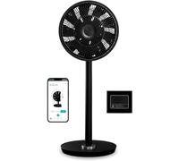 Ventilateur sur pied réglable pour le salon et la chambre à coucher, ventilateur silencieux et orientable avec télécommande.