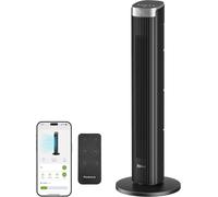 Ventilateur sur pied Stille – 91 cm, couleur noire, avec Wi-Fi, télécommande et oscillation à 90°