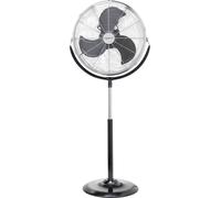 Ventilateur sur pied Sygonix FES-45A 140 W (l x H) 54 cm x 130 cm noir, argent
