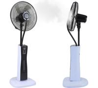 Ventilateur sur pied TolleTour avec brumisation ultrasonique et refroidissement par eau, télécommande et minuterie incluses, humidificateur silencieux, fonction brumisation, humidificateur d'intérieur
