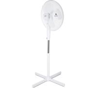 Ventilateur sur pied - Ventilateur de sol - Rafraîchisseur d'air - Refroidissement de pièce - Flux d'air puissant et silencieux - 40 cm - Blanc
