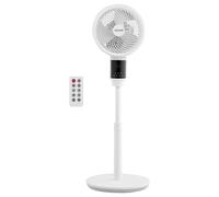 Ventilateur sur pied VEVOR, oscillation à 80°, équipé d'un moteur à courant continu silencieux, télécommande, 9 vitesses et 4 modes intelligents, minuterie, hauteur réglable, pour la maison