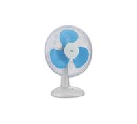 Ventilateur sur table 45W Ø40cm Oscillant Brasseur d'air 3 Vitesses Design Blanc & Bleu