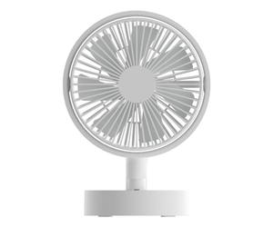 Ventilateur Techly IC-FAN-DSK2W blanc 10 vitesses batterie oscillant