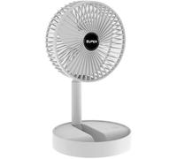 Ventilateur télescopique Pliable Ventilateur de Bureau Portable sans Fil Batterie intégrée Rechargeable USB 2000mAh Hauteur réglable