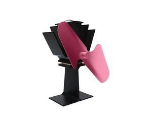Ventilateur Thermique de Poêle pour Bois Gaz ou Granulés Sans Electricité - Rouge -
