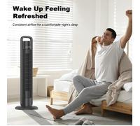 Ventilateur Tour Colonne 2026 Nouveau Modèle Privé Numérique 70° Oscillation 4 Vitesses 12h Timer Écran Tactil Avec Télécommande