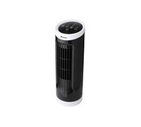 Ventilateur tour compact rotatif noir