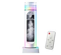 Ventilateur Tour De Bureau - Outil Sans Pales 6 Vitesses Avec Réservoir D'Eau - Ventilateur Oscillant 110° Soufflant De L'Air Froid,Pour Dortoir Bureau Maison Cuisine Intérieur Femmes Hommes