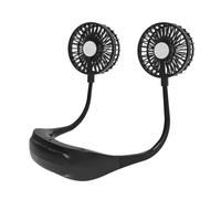 Ventilateur tour de cou à piles, 3 vitesses, mains libres, portable, USB, pour bouffées de chaleur, maison, bureau, voyage,extérieur