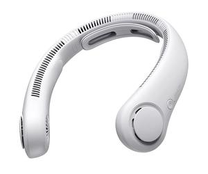 Ventilateur tour de cou haut de gamme Life4 (FA14X) portable, 5000 mAh, 5 vitesses JISULIFE Gris