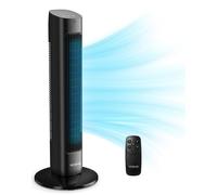 Ventilateur Tour Oscillant 78cm Turbo - 3 Vitesses & Modes - Minuterie 12H - Télécommande