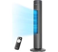 Ventilateur tour Pelonis 76 cm silencieux avec minuterie oscillation 90 noir