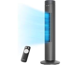 Ventilateur tour Pelonis 76 cm silencieux avec minuterie oscillation 90 noir