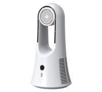 Ventilateur tour sans pales 14" avec ions négatifs, ventilateur tour pour chambre, 4000-5600 tr/min, 6 vitesses, boîte à arômes détachable et oscillation 80° pour intérieur, pièce, maison, bureau