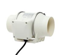Ventilateur tubulaire 100 mm, ventilateur de canal en ligne 28 W | Ventilateur d'évacuation d'air avec roulement à billes, silencieux 50 dB, moteur en cuivre, diamètre 10 cm