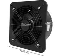Ventilateur tubulaire, axial Ø300 mm, 2850 m³/h, montage mural/tubulaire, cuisine & salle de bains, noir