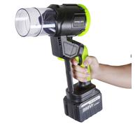 Ventilateur turbo électrique - 35 000 tr/min - Moteur sans balais - 2 en 1 - Souffleur manuel pour feuilles et neige - Compatible avec Makita 18 V - 2 batteries, non incluses