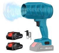 Ventilateur turbo électrique - Souffleur à jet sans fil X5 - 120 km/h - 36 000 tr/min - 2 batteries - Bleu