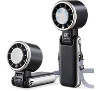 Ventilateur turbo portable avec refroidissement à glace,5 vitesses,haute vitesse,Rechargeable,pour Bureau,Voyage,Plage,Camping