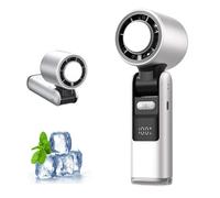 Ventilateur Turbo Portable Pliable,100 Vitesses Réglables Mini Ventilateur Haute Vitesse écran LED,pour Voyage,Bureau,Camping,Maison