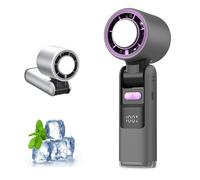 Ventilateur Turbo Portable Pliable,100 Vitesses Réglables Mini Ventilateur Haute Vitesse écran LED,pour Voyage,Bureau,Camping,Maison