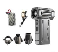 Ventilateur turbo portatif 130 000 tr/min, ventilateur de camping haut avec lumière LED rechargeable par USB, souffleur d'air portable intégré (I)