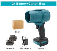 Ventilateur turbojet - H28 - 2000 W - 200 m/s - 150 000 tr/min - 2 batteries - Sans fil - Compatible avec les batteries 18 V