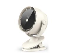 Ventilateur USB de Bureau et à Pince Portable, 100 Vitesses Réglables, Rotation 360° Orientable, Écran LED, Silencieux 20dB - Batterie Rechargeable 4000mAh pour Maison, Chambre, Camping, Mural