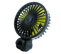 Ventilateur USB de Voiture pour Siège Arrière, 5 Pales, Clip Appui-tête | Abs, Angle Réglable, 3 Vitesses, Micro USB 5v 1a Max, pour Passagers Arrière et Utilisation Quotidienne