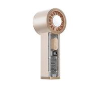 Ventilateur USB Mini Refroidisseur Portable Transparent 5 Vitesses LED Silencieux Batterie 2000mAh Turbo Plaque Froid Affichage