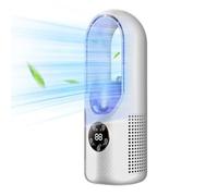 Ventilateur USB multifonction sans pale, Ventilateur Colonne à 6 vitesses avec minuterie, affichage LED, faible bruit, portable