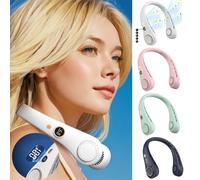Ventilateur USB portable à suspendre au cou, sans pales, mini, rechargeable, silencieux, avec affichage numérique LED, rafraîchisseur d'air électrique portatif MIX 8PCS
