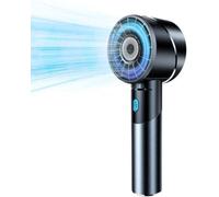 Ventilateur USB portable – Puissant et rechargeable – Batterie 2600 mAh – Jusqu'à 16 heures d'autonomie – 4 vitesses – Ventilateur de bureau et portable pour le travail, les voyages et le sport – Noir