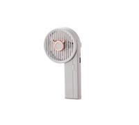 Ventilateur USB rechargeable portable Réglable Eventail suspendu avec Banque de puissance gris
