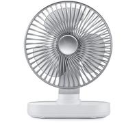 Ventilateur - Ventilateur de bureau oscillant automatique et silencieux - Ventilateur portable rechargeable - Petit ventilateur de
