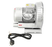 Ventilateur Vortex - Pompe à vide centrifuge - 370 W - 220–240 V, prise européenne - Fonction aspiration et soufflage - Fonctionnement silencieux de 55 dB - Usage industriel