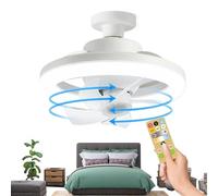 Ventilateurs De Plafond Avec Lumières 3 Vitesses Dimmable 3 Couleurs | Plafonnier Ventilateur À E27 Pour Maison Cuisine Salon Salle À Manger Bureau Chambre Salle De Bain Bureau