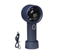 Ventilateurs de poche - Ventilateur portatif portable | Petit ventilateur personnel avec bureau tenu à la main | Affichage numérique rechargeable Gadgets cool à 100 vitesses pour la maison et le