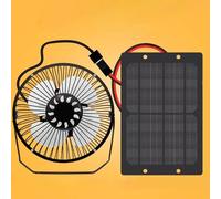 Ventilateurs extérieurs à énergie Solaire, Ventilateur Solaire Portable 5 W USB, résistant aux intempéries avec Coque en métal pour poulailler, Prise de Circulation d'air ou évacuation d'air