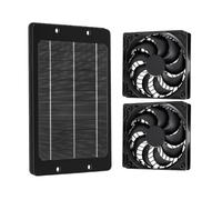 Ventilateurs solaires - Souffleur d'air sans fil silencieux, imperméable | Ventilateur de tente, extracteur d'air pour jardin, cour, poulailler, niche pour chien, camping-car, grenier, tente
