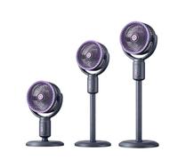 Ventilateurs Sur Pied - Souffleur D'air 5 Vitesses Avec Minuteur et Coffret d'aromathérapie intégré | Ventilateur Vertical oscillant à hauteur réglable rechargeable Type-C | Pour bureau à domicile