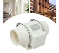 Ventilation de conduit en ligne de ventilateur de tube, ventilateur d'extracteur d'air de 100 mm 4 "220 m3/h, pour le bureau à domicile et le jardin, système de ventilation de prise ue 220 V Boîtier e