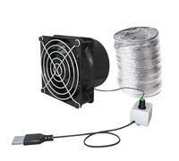 Ventilation domestique | Ventilateur USB avec vitesse réglable pour conduit à souder | Mini amplificateur en ligne USB avec vitesse réglable pour les toilettes et la fenêtre